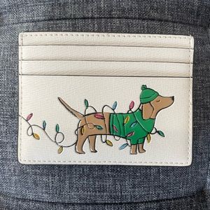 Kate Spade Dachshund Christmas Slim Wallet